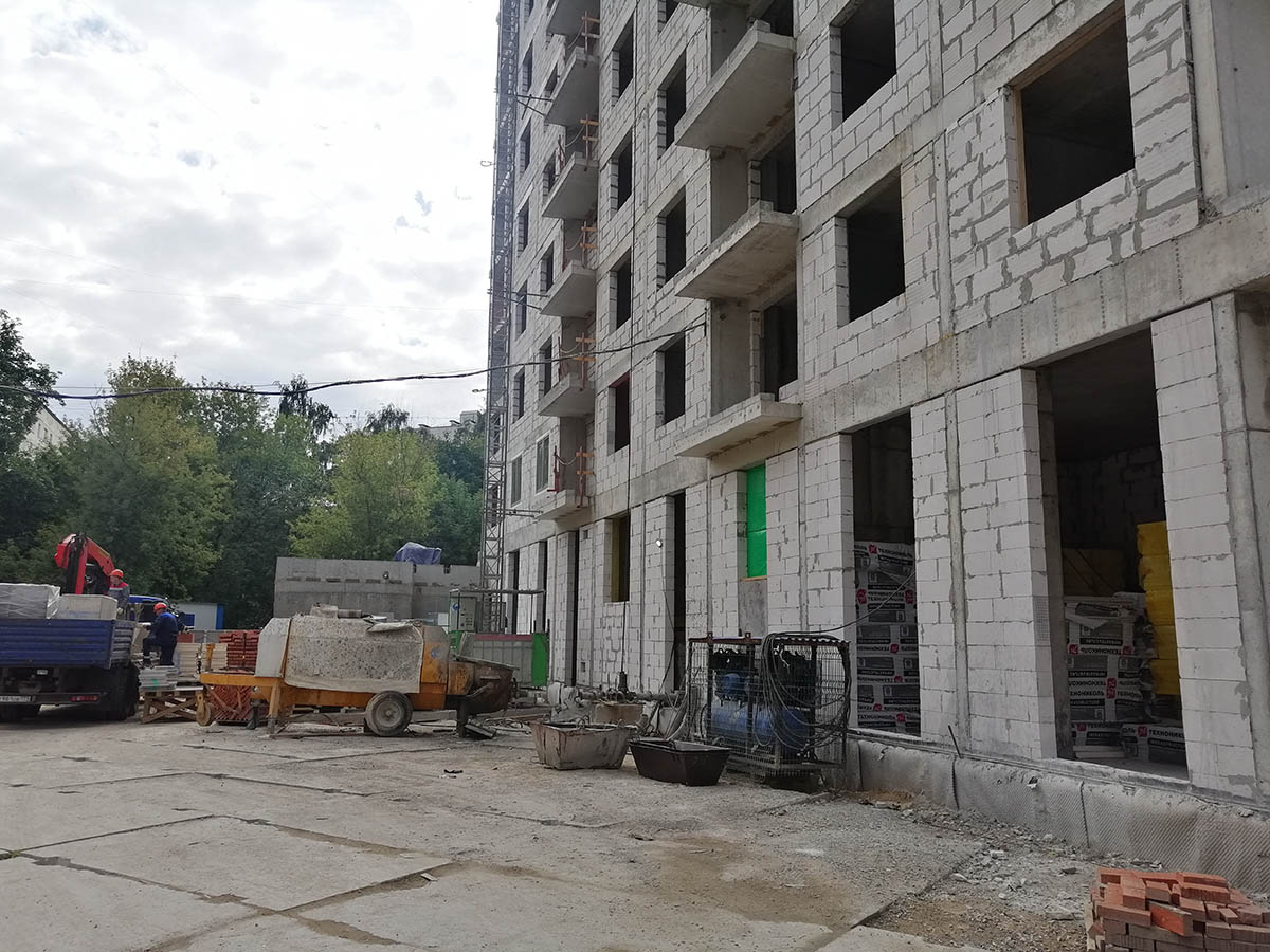 Строительство многоэтажного жилого дома в районе Медведково г. Москва